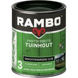 Rambo Pantserbeits Tuinhout Dekkend Zijdeglans 1128 Grachtengroen 0,75 Ltr
