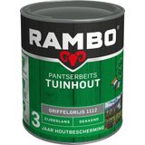 Rambo Pantserbeits Tuinhout Dekkend Zijdeglans 1112 Griffelgrijs 0,75l | Beits