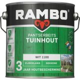 Rambo - Pantserbeits Tuinhout - Wit - Dekkend - Zijdeglans