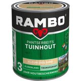 Rambo Pantserbeits Tuinhout Transparant Zijdeglans 1200 Kleurloos 0,75 Ltr