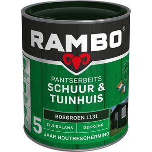 Rambo Pantserbeits Schuur&Tuinhuis Zijdeglans Dekkend Bosgroen 1131 750 ML