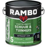 Rambo Pantserbeits Schuur En Tuinhuis Dekkend Zijdeglans 1216 Antraciet 2,5l