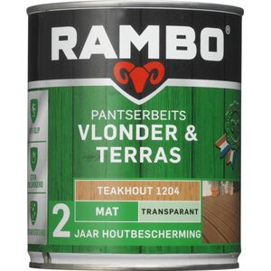 Rambo Pantserbeits Vlonder En Terras Transparant Mat Teakhout 1l