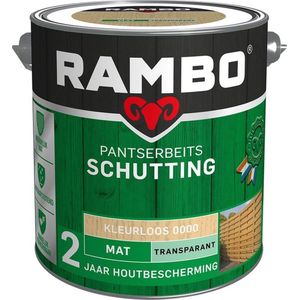 Rambo Pantserbeits Schutting - Kleurloos 2,5 liter 2,5 liter - Beitsen