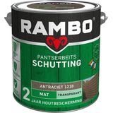 Rambo Pantserbeits Schutting Mat Transparant - Goede Dekking - Kleur Behoudend - Antraciet - 2.5L
