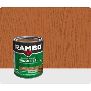 Rambo Pantserbeits Tuinmeubel Transparant Zijdemat Teakhout 0,75l