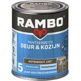 Rambo Pantserbeits Deur En Kozijn Transparant Hoogglans 1207 Notenhout 0,75l