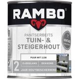 Rambo Pantserbeits Tuin En Steigerhout 1138 Puurwit 0,75l