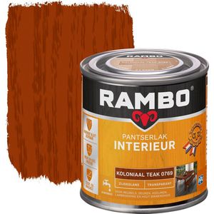 Rambo Pantserlak Interieur Transparant Mat Houtnerf Zichtbaar Koloniaal TeakL