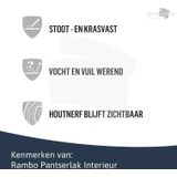 Rambo - Pantserlak Interieur - Transparant Mat - Warm Eiken - Waterbasis