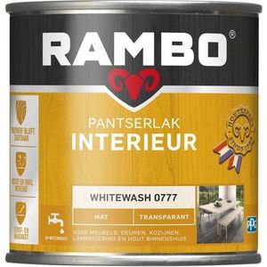 Rambo - Pantserlak Interieur - Transparant Mat - Whitewash - Lakverf Binnen