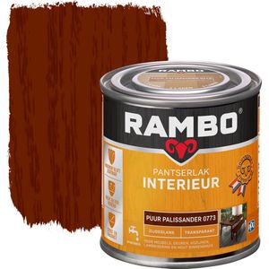 Rambo Pantserlak Interieur Transparant Zijdeglans - Puur palissander | 8716242887690 | Verf | Lakverf Binnen