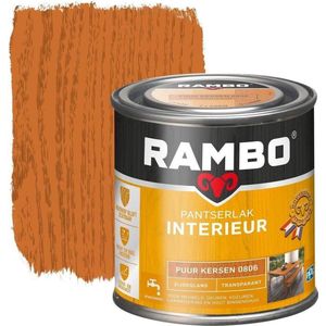 Rambo Pantserlak Interieur Transparant Zijdeglans - Puur Kersen 250 ml - Beitsen