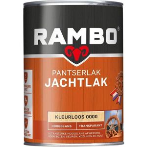 Rambo Pantser Jachtlak - Transparant Hoogglans - Water & Weerbestendig - Beschemt het Hout - 0.25L