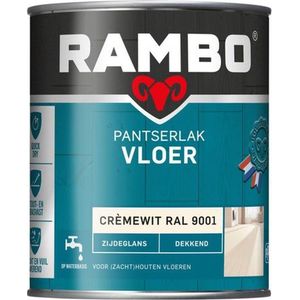 Rambo Pantserlak Vloer Dekkend Zijdeglans Ral9001 0,75l