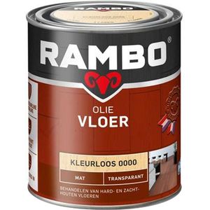 Rambo Vloerolie Transparant Mat Kleurloos 0,75l | Houtbescherming