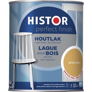 Histor Perfect Finish Houtlak Hoogglans Brass Mess 750 ML