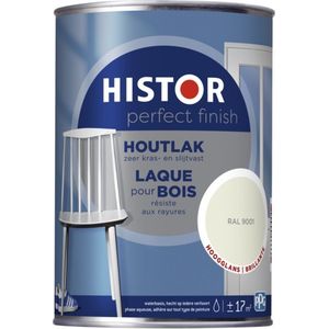 Histor Perfect Finish Houtlak Hoogglans - Ral 9001 1,25 liter - Aflakken