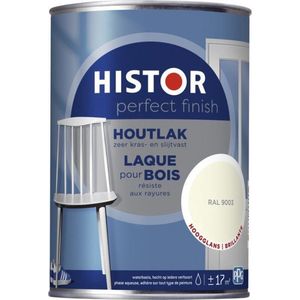 Histor Perfect Finish Houtlak Hoogglans - RAL 9003 - 1,25 liter | 8716242905820 | Verf | Lakverf Binnen