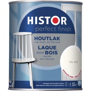 Histor Perfect Finish Houtlak Hoogglans RAL9010Lakverf 2,5 LTR
