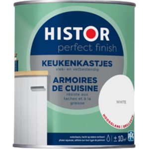 Histor Perfect Finish Keukenkastjes Hoogglans Wit 0,75l | Lak