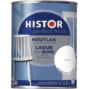 Histor Perfect Finish Houtlak Hoogglans - Ral 9003 250 ml - Aflakken