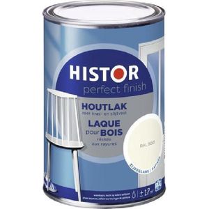 Histor Perfect Finish Houtlak Zijdeglans RAL9001Lakverf 1,25 LTR