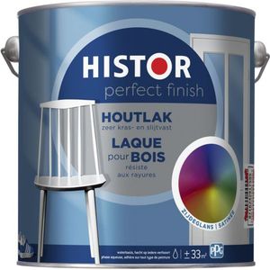 Histor Perfect Finish Houtlak - Zijdeglans 2,5 liter Kleur - Deur & Kozijn Aflakken - Waterbasis - Verfwinkel is tot 50% goedkoper