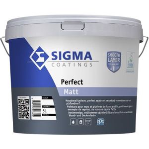 Sigma Perfect Matt - Muurverf 5 liter 100% Wit - Muurverf