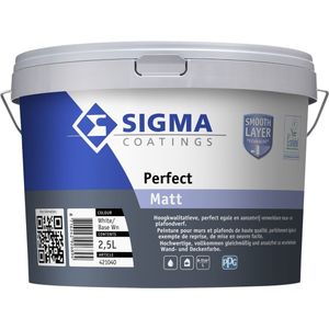 Sigma Perfect Matt  10 LTR - Wit + gratis klus-set