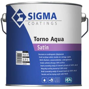 Sigma Torno Aqua Satin - Op Kleur Gemengd - 2,5L