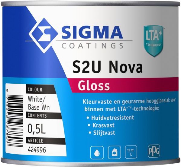 Sigma - S2U Nova Gloss - Hoogglans Lakverf - Watergedragen - Binnen