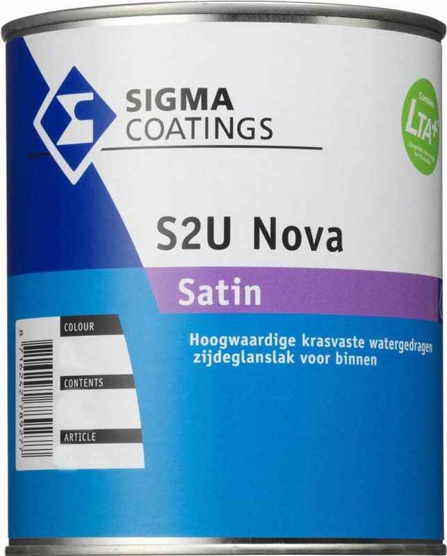 Sigma - S2U Nova Satin - Lakverf - Zijdeglans - Watergedragen - Binnen
