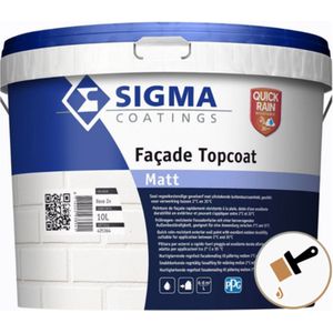 Sigma Facade Topcoat Matt - 10 Liter - Wit / Kleur | 8716242938934 | Verf