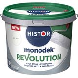 Histor MonoDek Revolution Muurverf Mat - Goed Reinigbaar - Optimale Dekking – Afwasbaar - 5L - RAL 9016