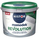 Histor MonoDek Revolution Muurverf Mat - Goed Reinigbaar - Optimale Dekking – Afwasbaar - 10L - RAL 9016