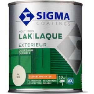 Sigma Houtlak Exterieur Satin - Beschermt Houtwerk - Kleurvast & Krijsvrij - RAL 9010 - 2.5L