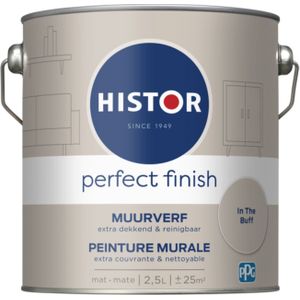 Histor Perfect Finish Muurverf Mat - Perfecte Dekking - Geurarm - 2.5L - In the Buff - Beige