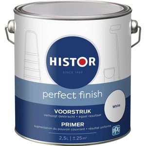 Histor Perfect Finish Muurvoorstrijk - Mat - Geurarm - Extra Dekkend - 2.5L - Wit