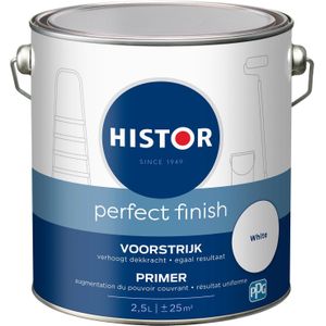 Histor Perfect Finish Muurvoorstrijk - Mat - Geurarm - Extra Dekkend - 2.5L - Wit
