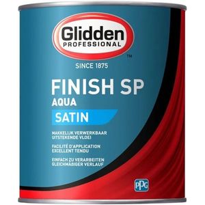 Glidden Aqua Finish SP Satin 1 liter Donkere kleur - Aflakken