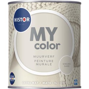 Histor MY Color Muurverf Extra Mat - Reinigbaar - Extra Dekkend - 1L - Singing Sand - Cognac