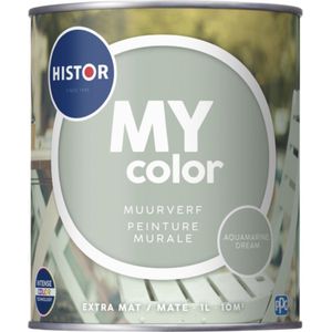 Muurverf Histor My Color Aquamarine Dream Extra Mat 1l