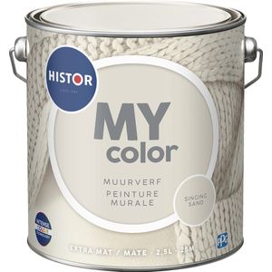 Histor MY Color Muurverf Extra Mat - Reinigbaar - Extra Dekkend - 2.5L - Singing Sand - Beige