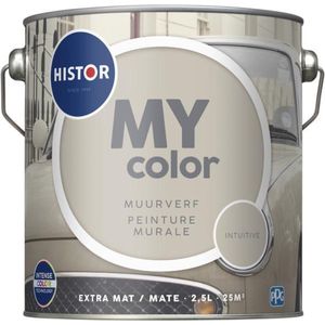 Histor MY Color Muurverf Extra Mat - Reinigbaar - Extra Dekkend - 2.5L - Intuitive - Beige