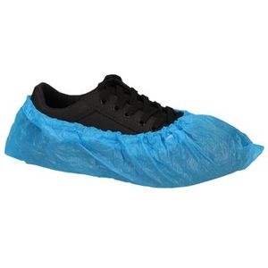 Schoenovertrek CMT 40mu geruwd maat 36-42 CPE blauw [20x]