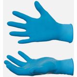 Handschoenen latex poedervrij Small blauw 1doos/100 stuks - 653710 S