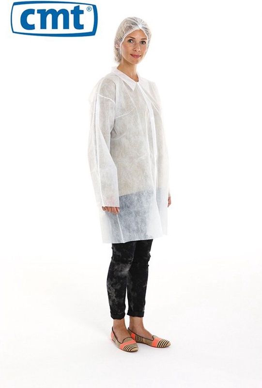 CMT - Bezoekersjas - PP Non Woven - Hygiënisch Verpakt - 100 Stuks