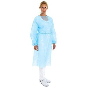 CMT pp non woven isolatieschort blauw latex vrij regular weight - Blauw / One size