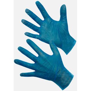 CMT Handschoenen Vinyl Poedervrij Blauw (1.000 stuks)